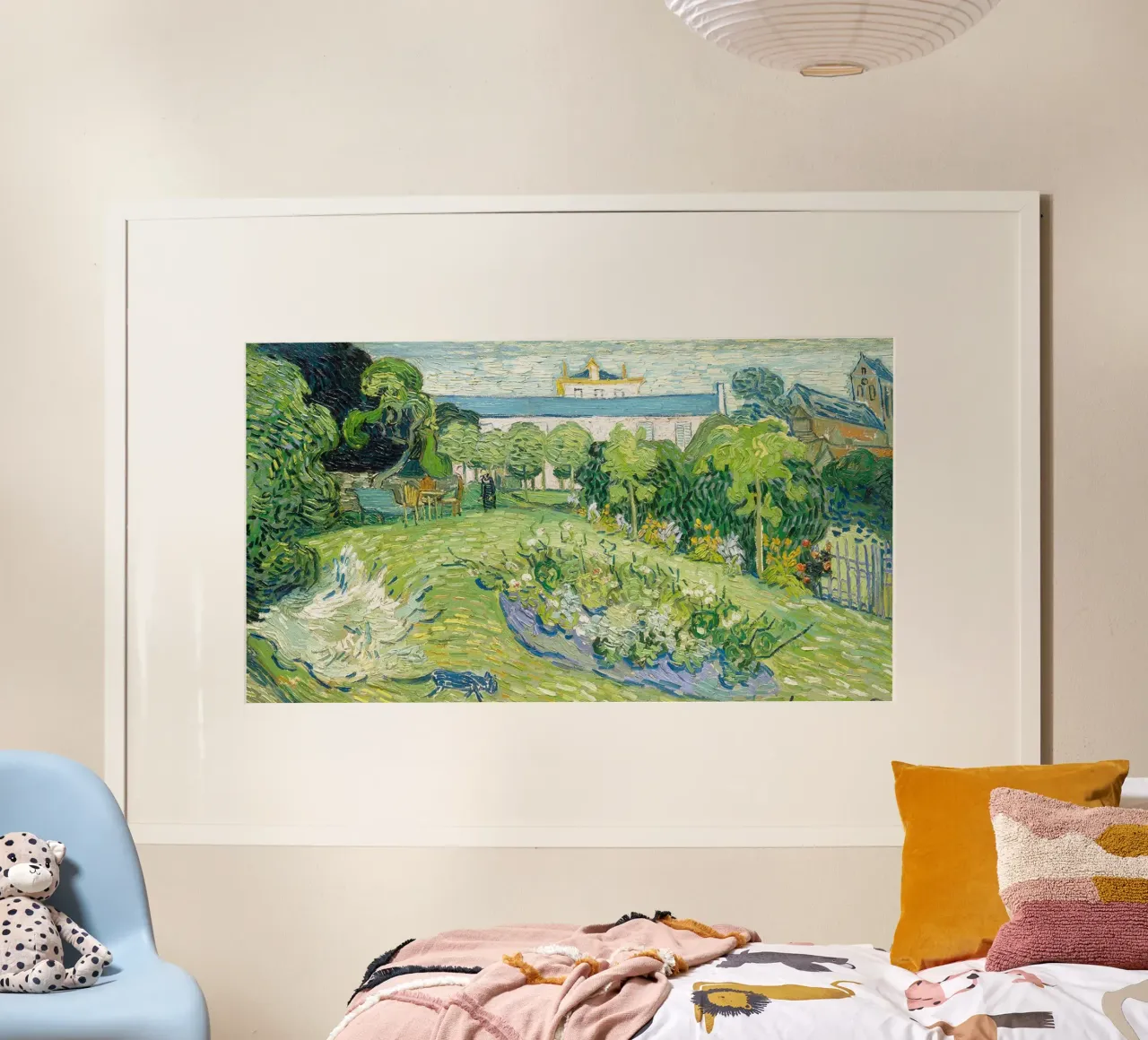 Giardino di Daubigny di Vincent van Gogh poster con telaio in alluminio da Christopher Soto