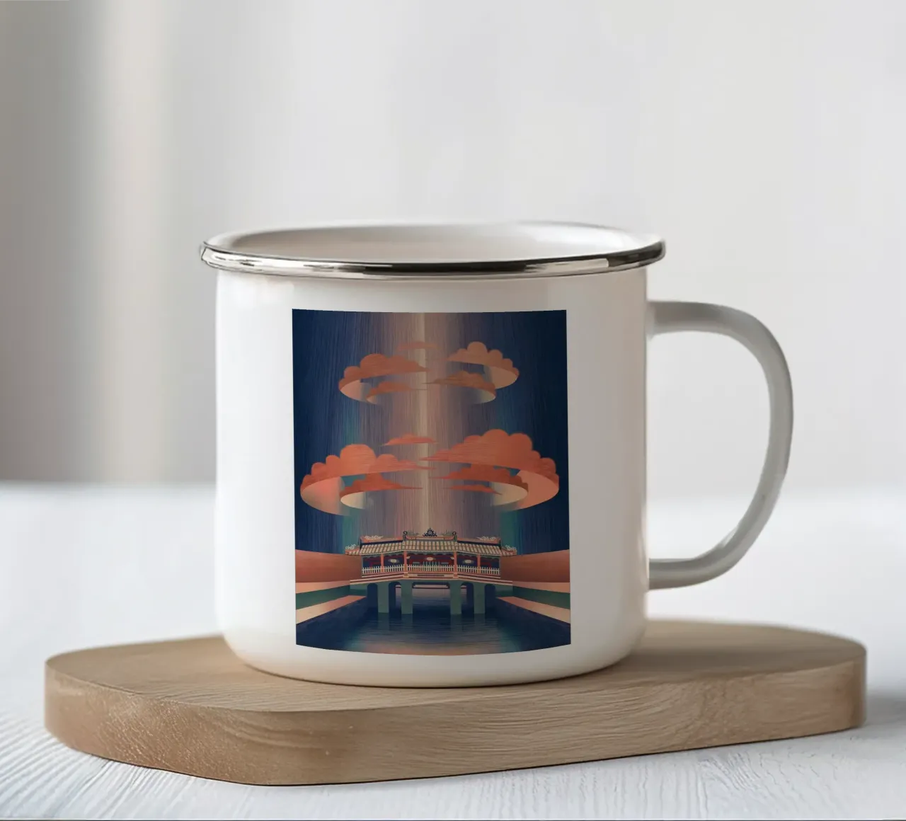 fairy temple tazza in smalto da carsa