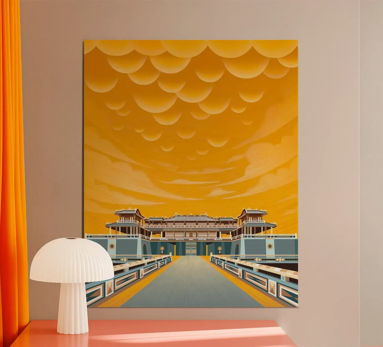 magnificent citadel poster con telaio in alluminio da carsa