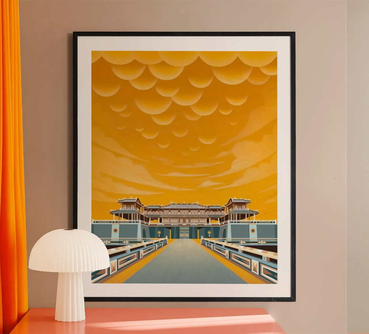 magnificent citadel poster con telaio in alluminio da carsa