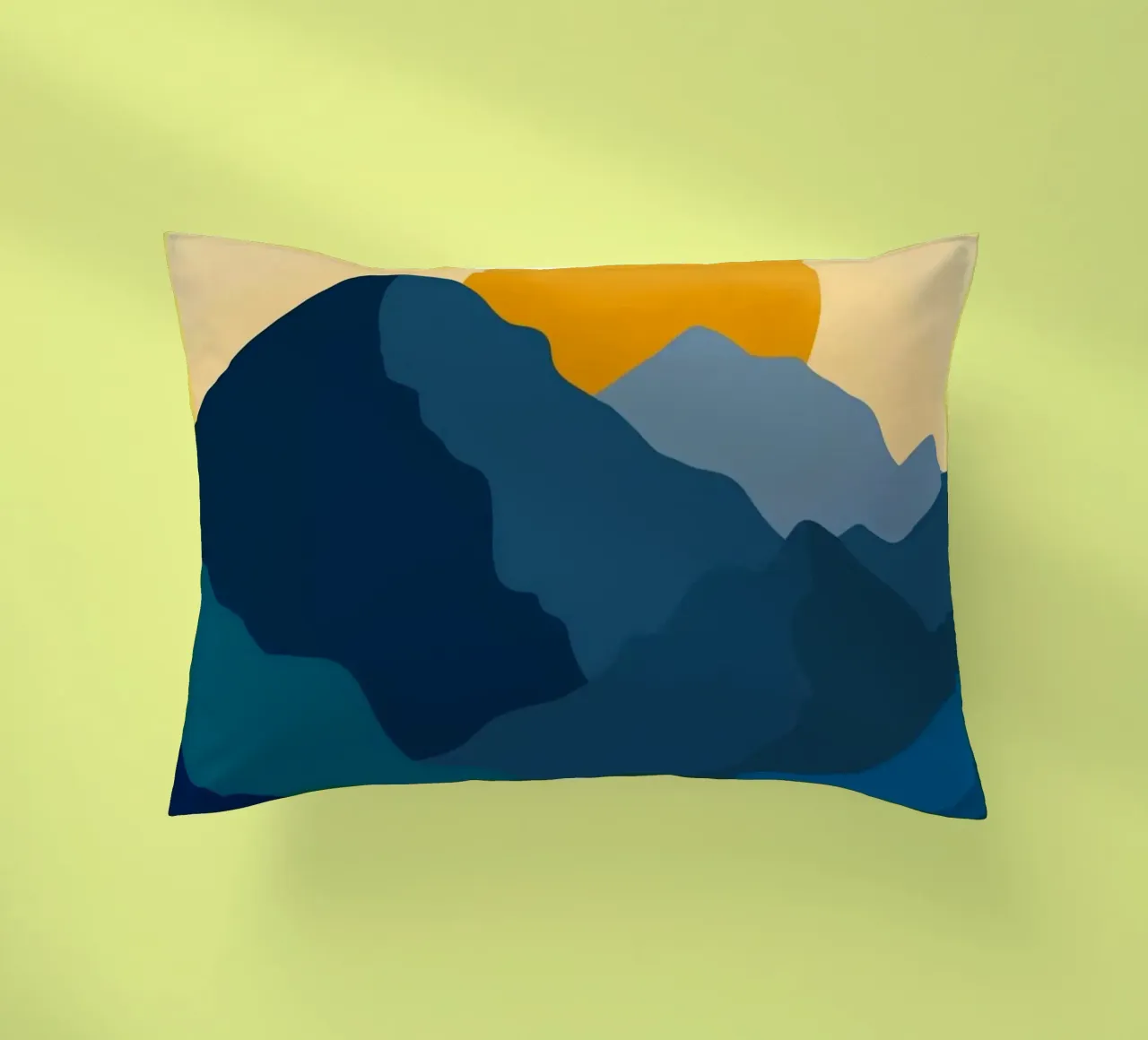 nature with layers mountain cuscino da lifeline
