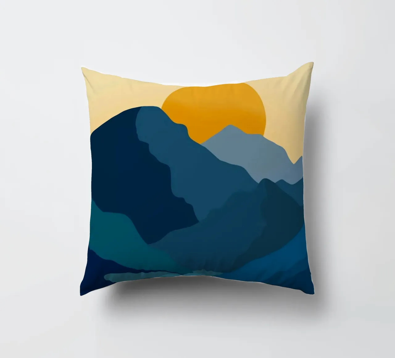 nature with layers mountain cuscino da lifeline