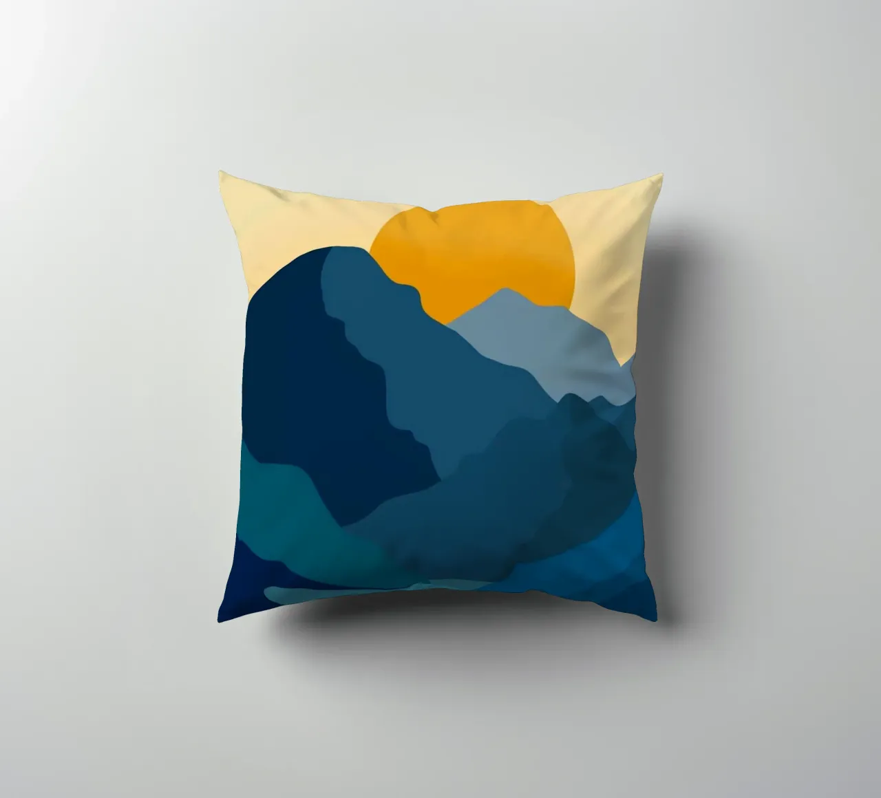 nature with layers mountain cuscino da lifeline