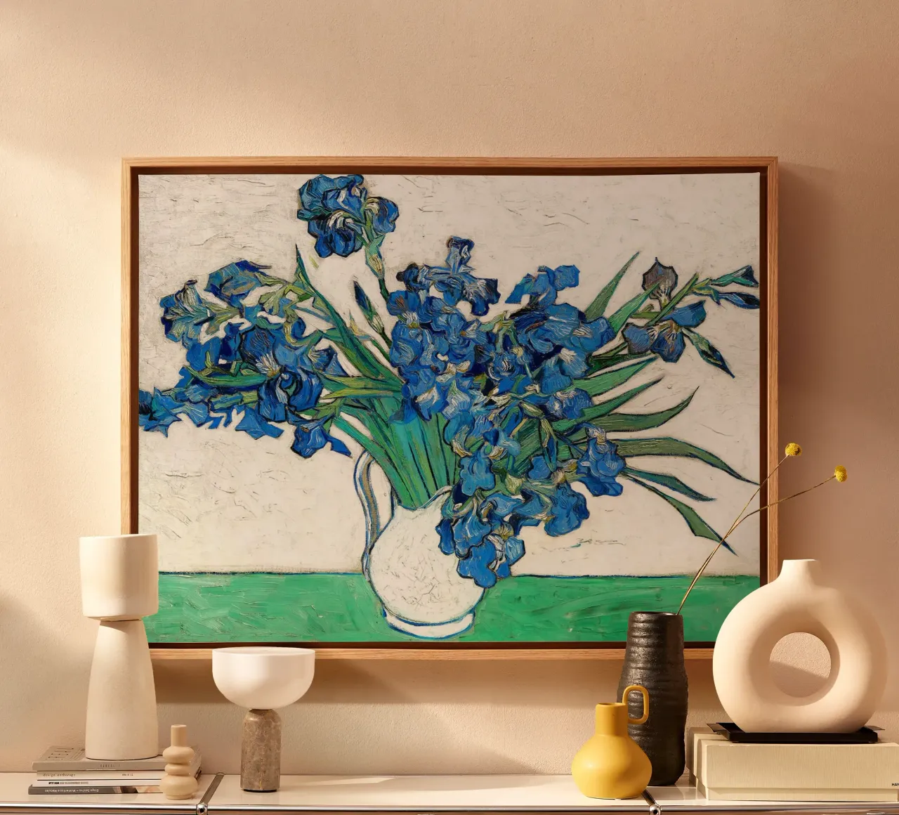 Iris tela con Cornice a cassetta da Christopher Soto