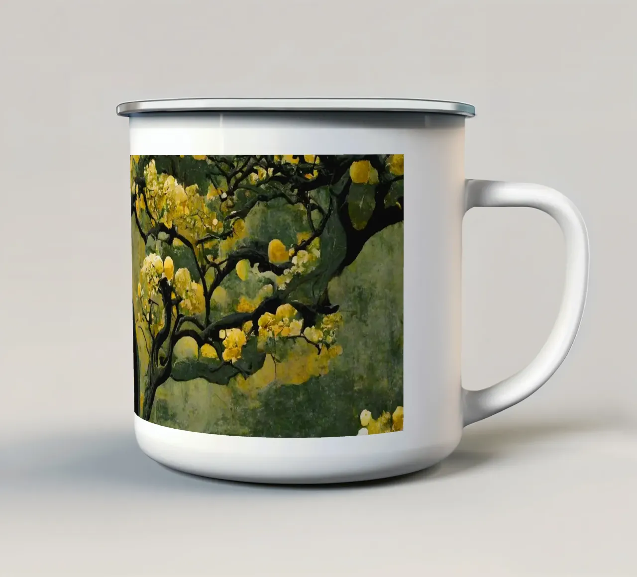 Sakura Tree Emaille Tasse von treechild