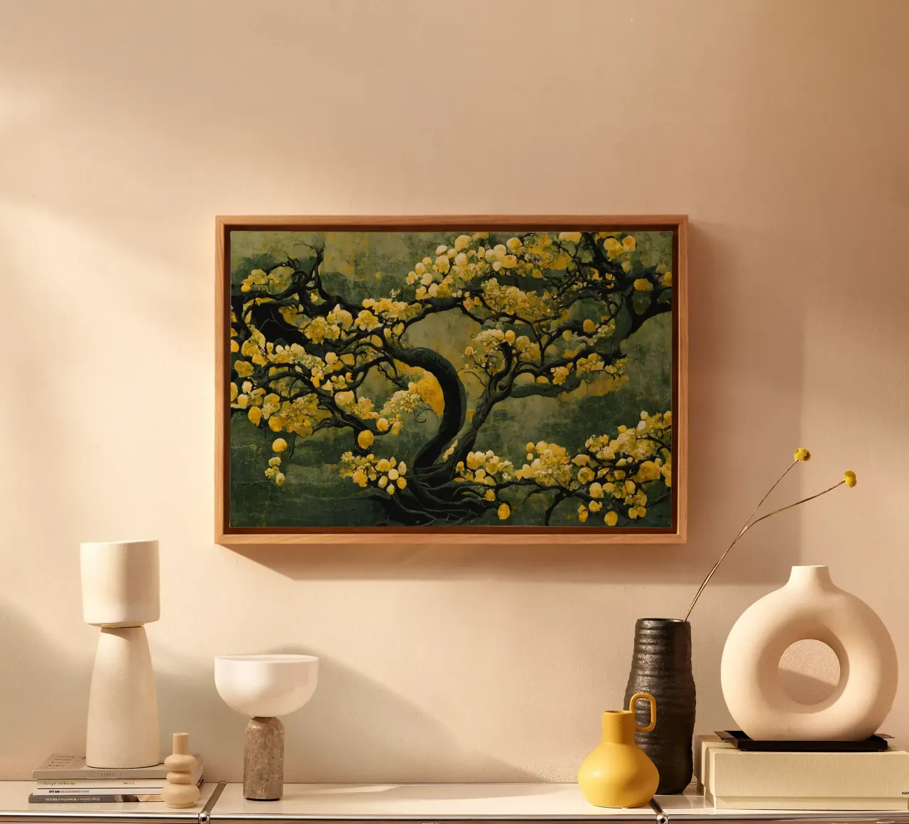 Sakura Tree tela con Cornice a cassetta da treechild