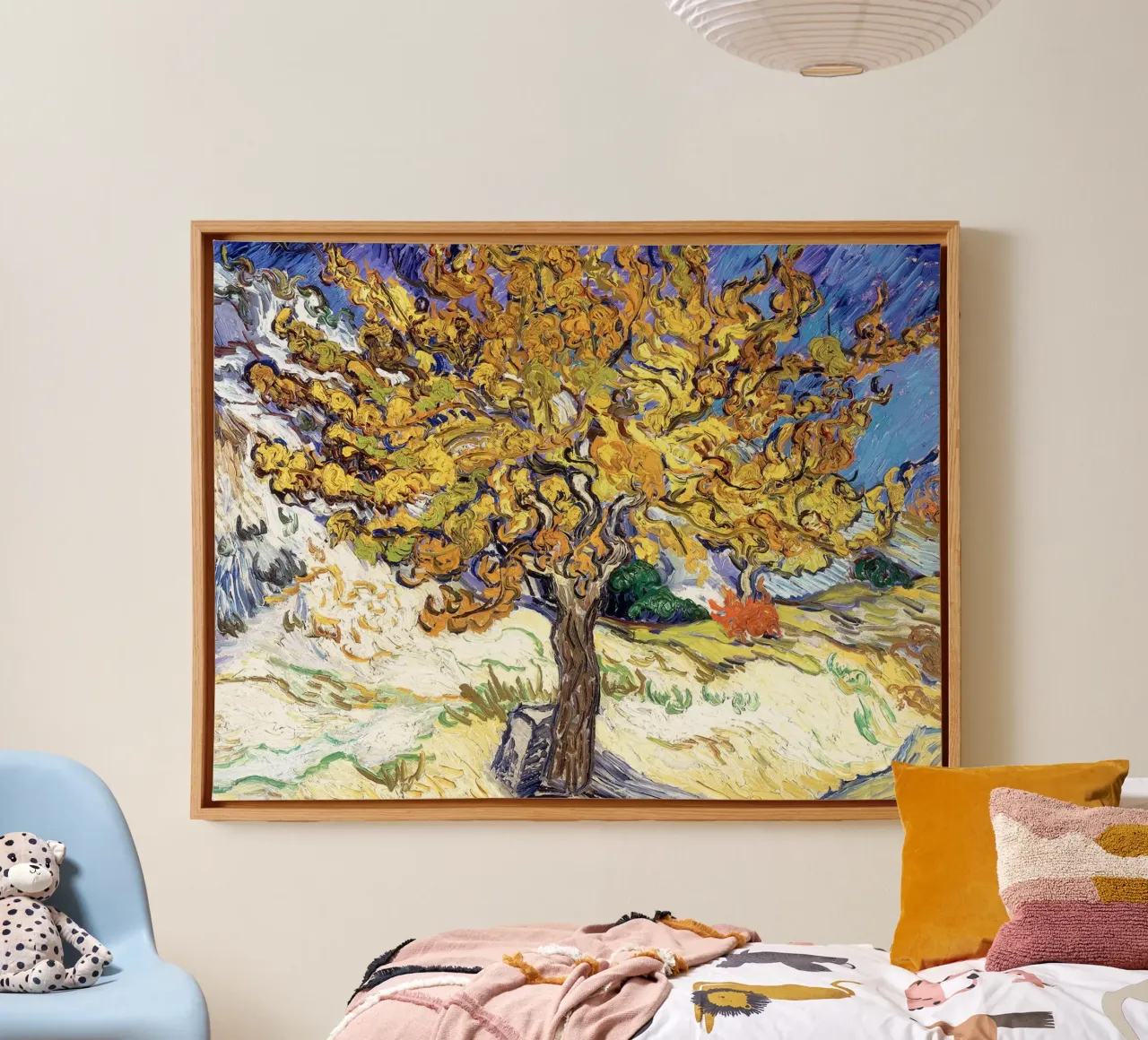 Mulberry Tree canvas with Floater frame by Christopher Soto