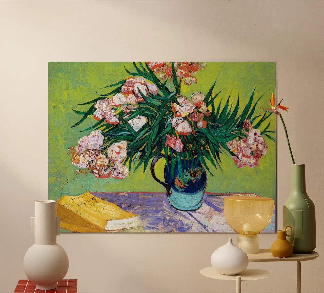 Oleandri poster con telaio in legno da Christopher Soto
