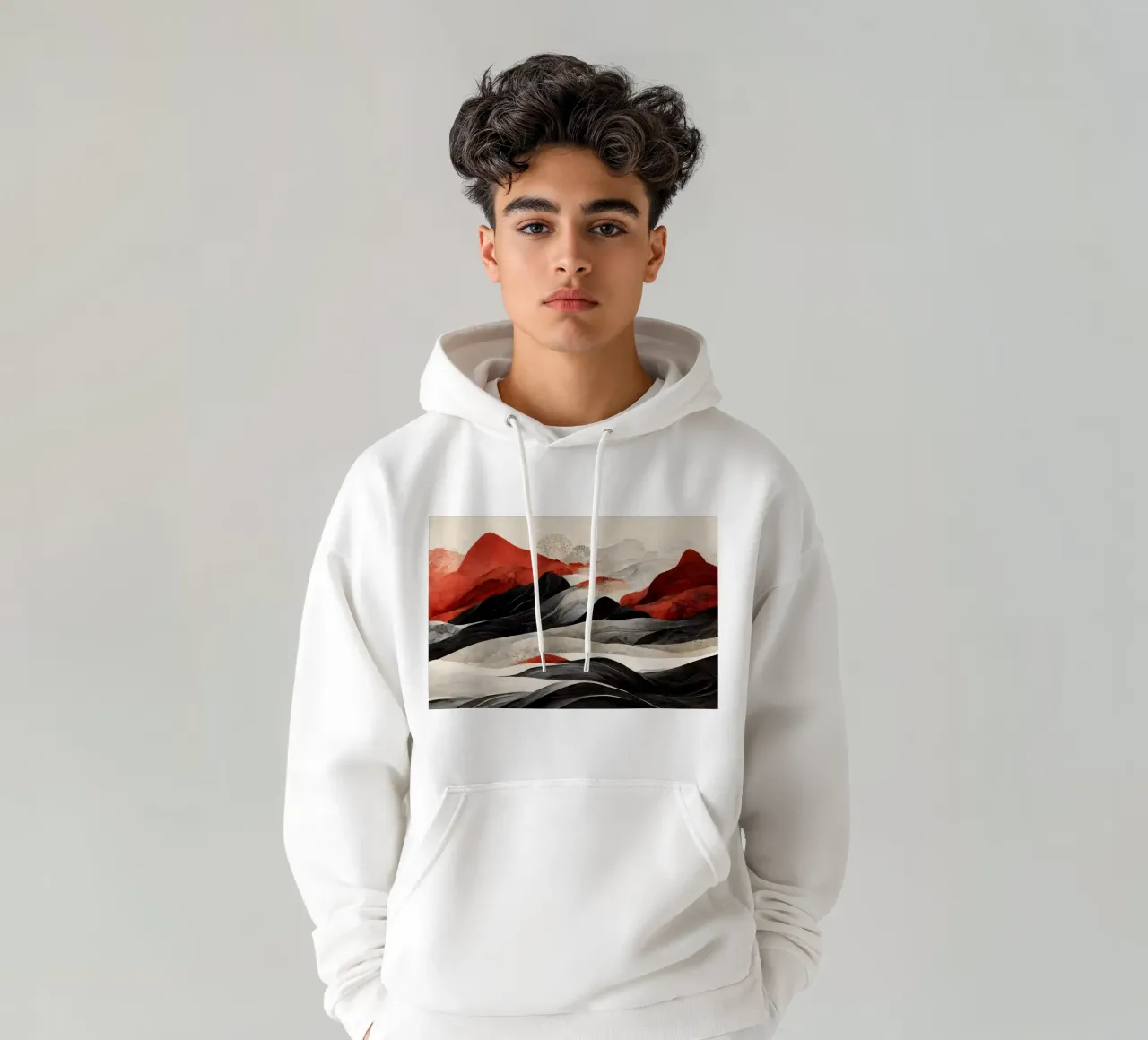 Red Mountains felpa con cappuccio da treechild