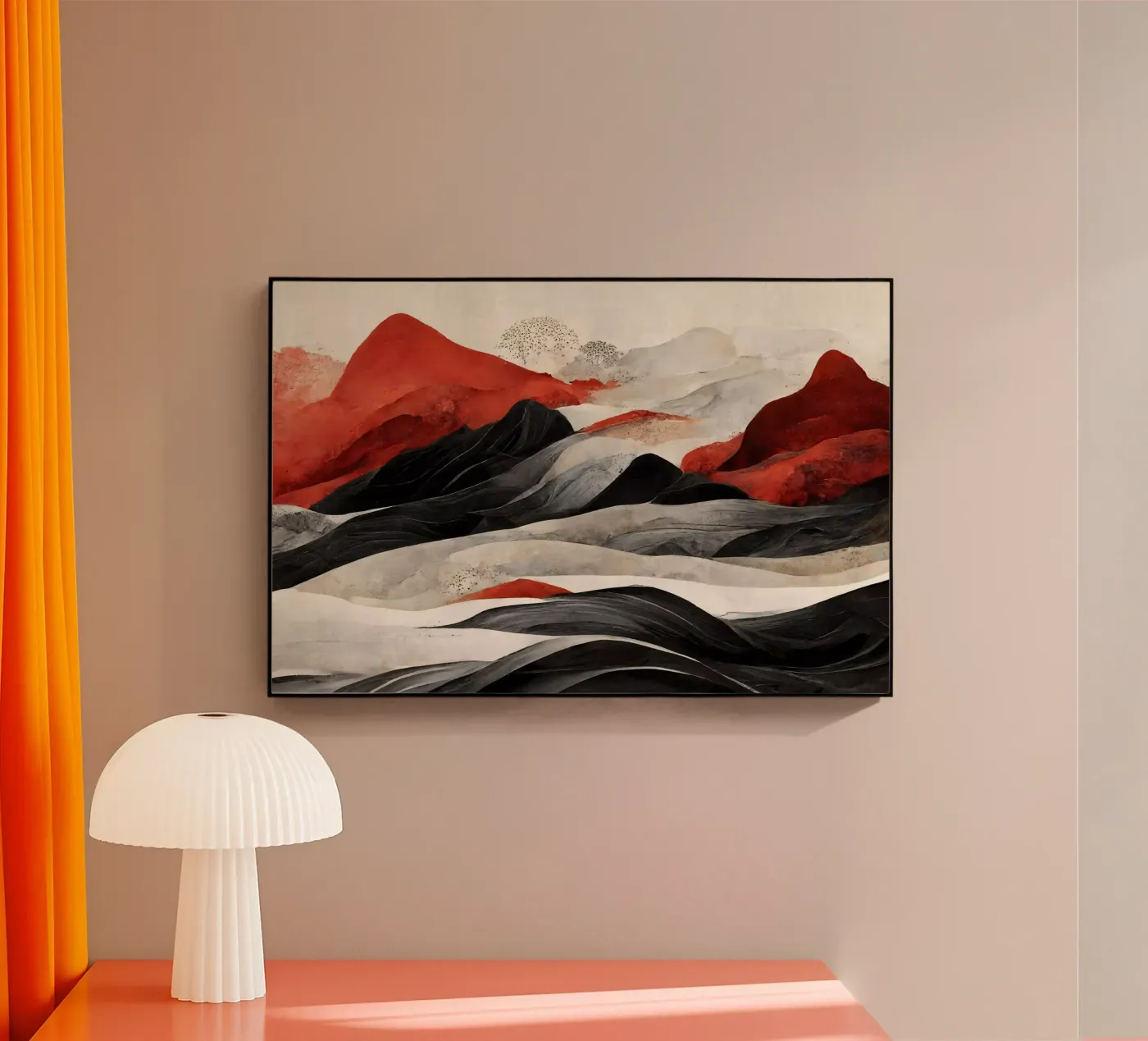 Red Mountains acryl van treechild