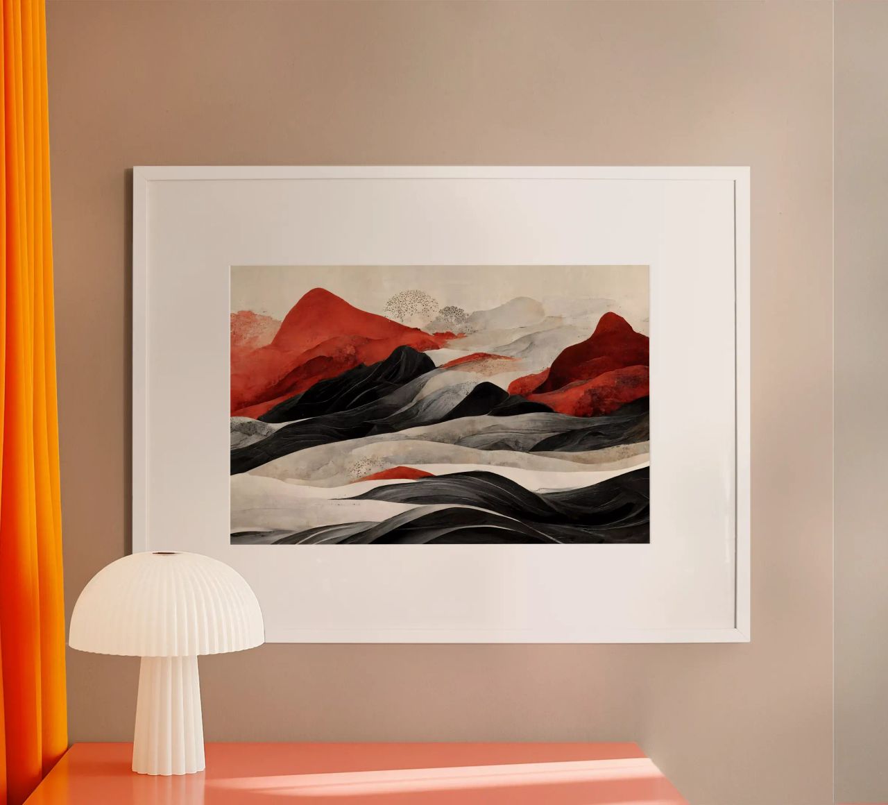 Red Mountains poster van treechild