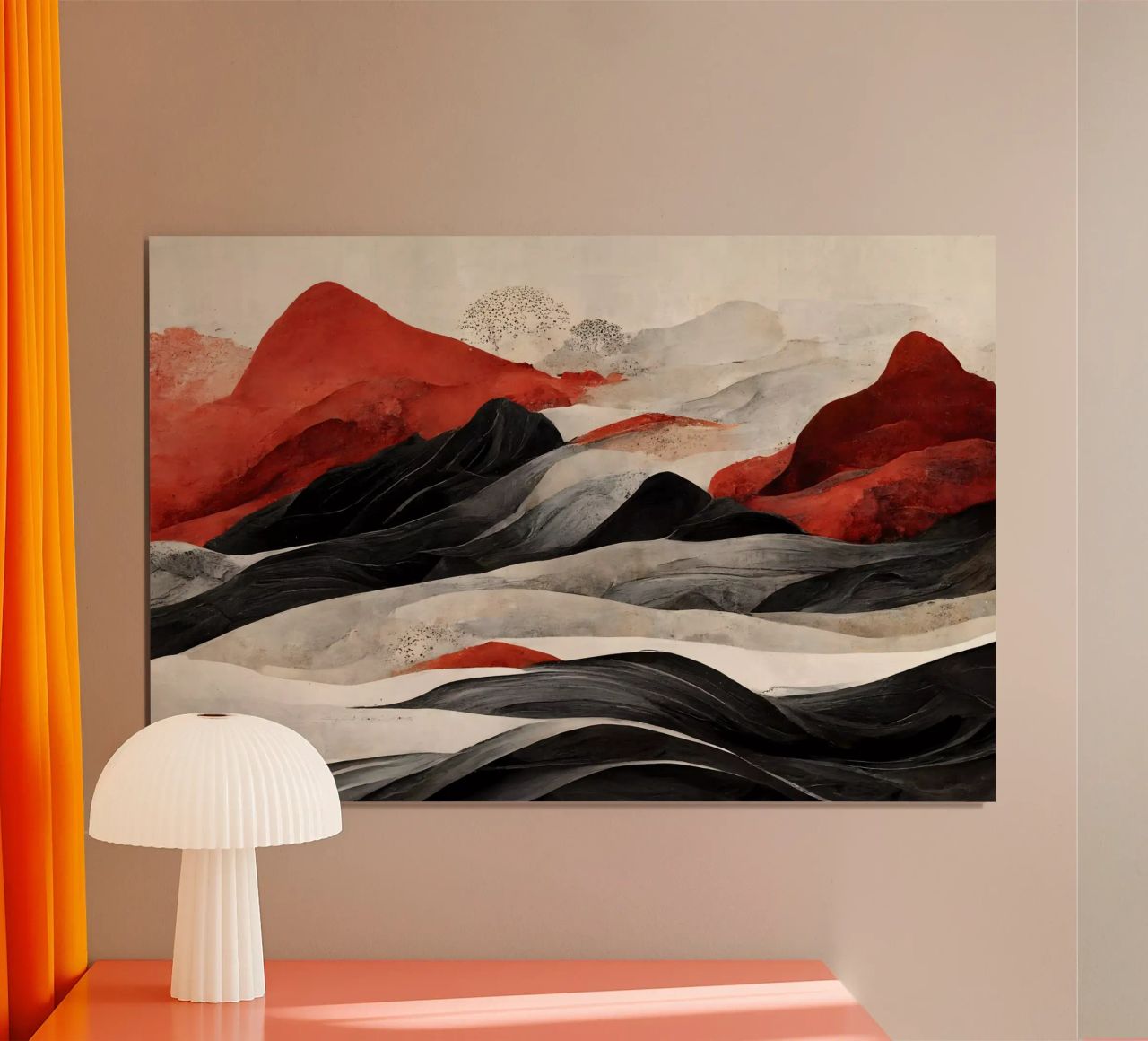 Red Mountains poster van treechild