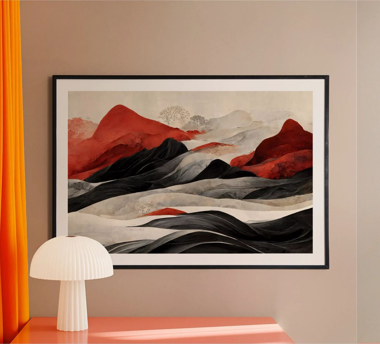 Red Mountains poster van treechild
