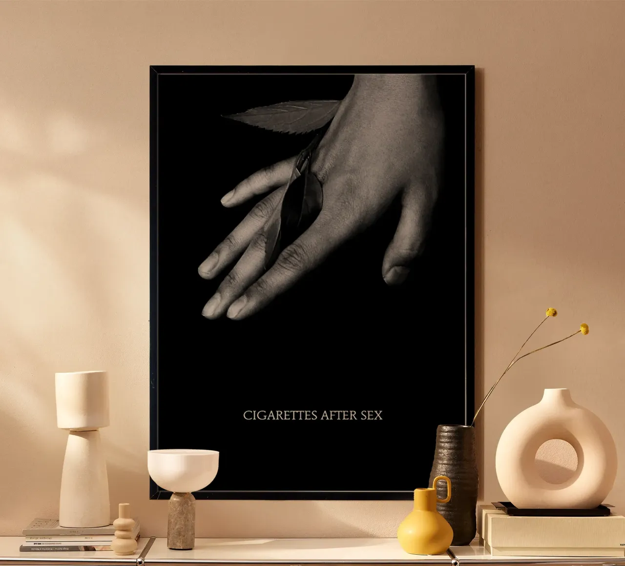 Sigarette dopo il sesso poster con telaio in plastica da shiners