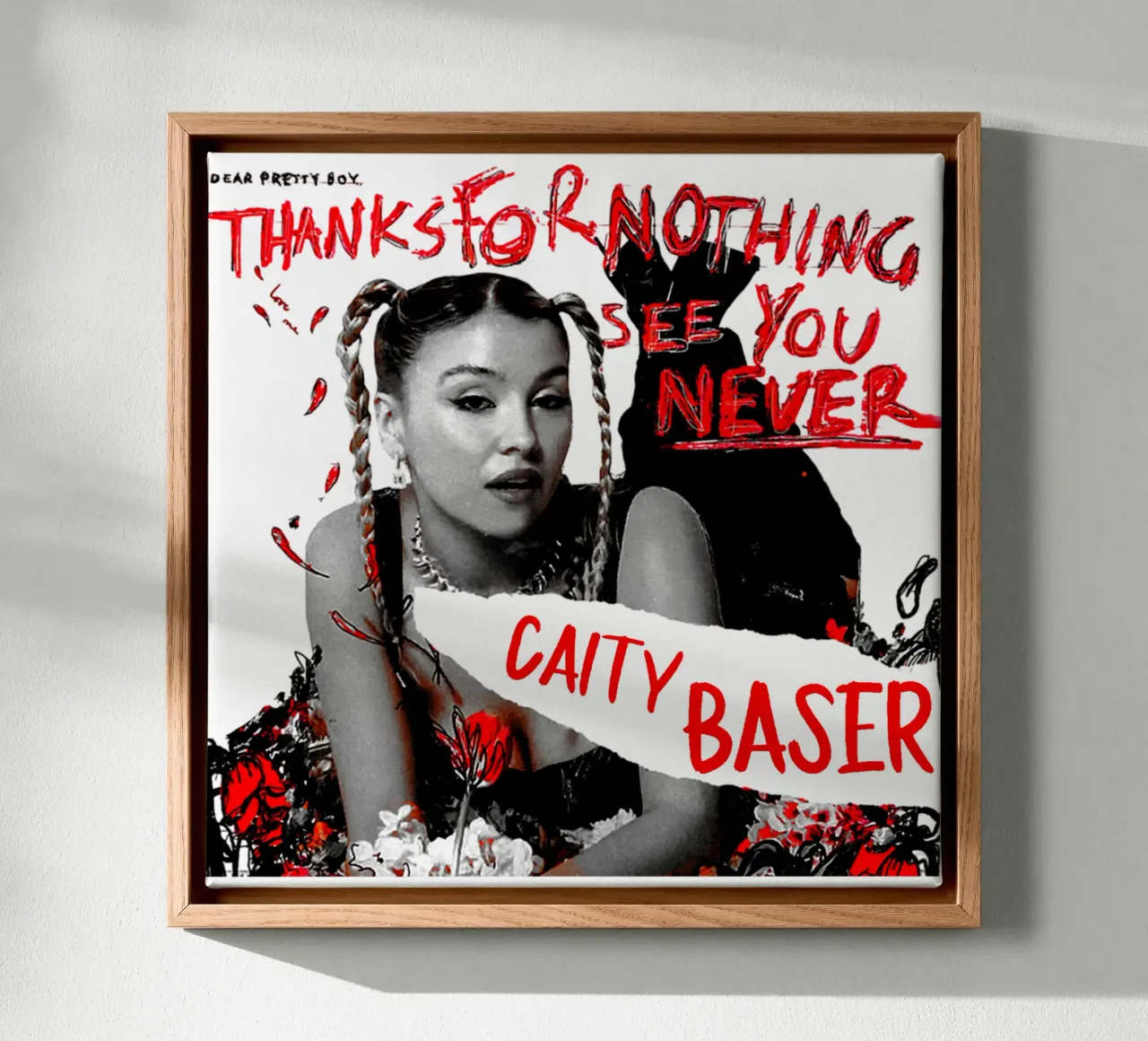caity baser canvas met Baklijst van grass.studio_