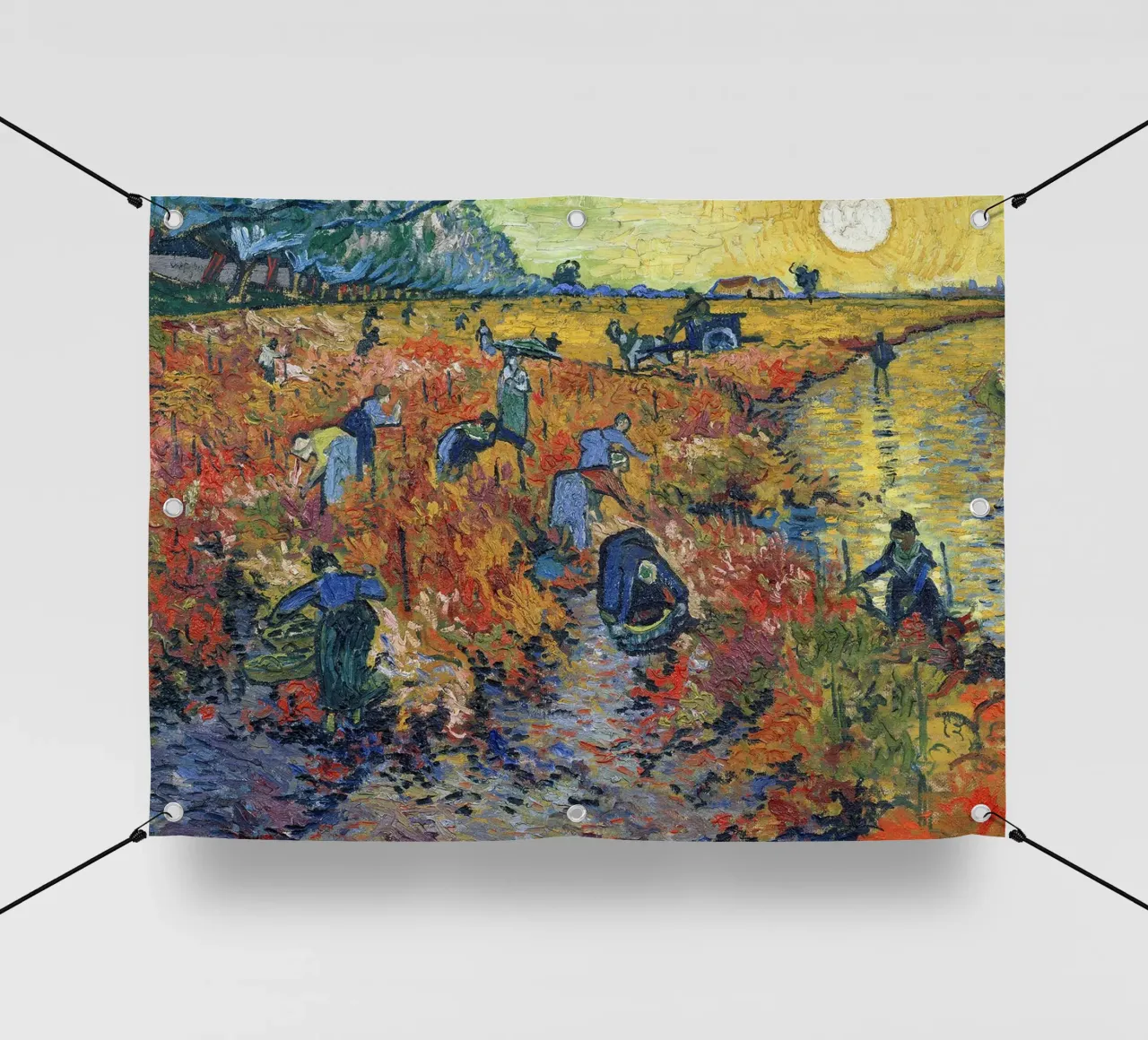 I vigneti rossi di Arles telo in pvc da Christopher Soto