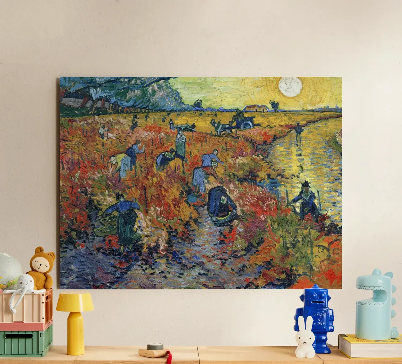 I vigneti rossi di Arles alluminio dibond da Christopher Soto