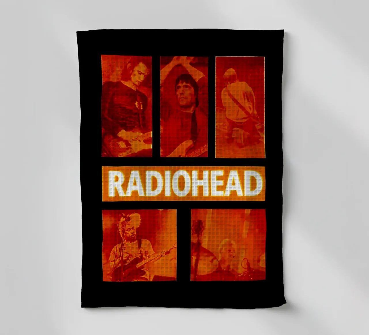 Groupe de style grunge Radiohead torchon de https://www.juniqe.com/uk/shop/Henndraws