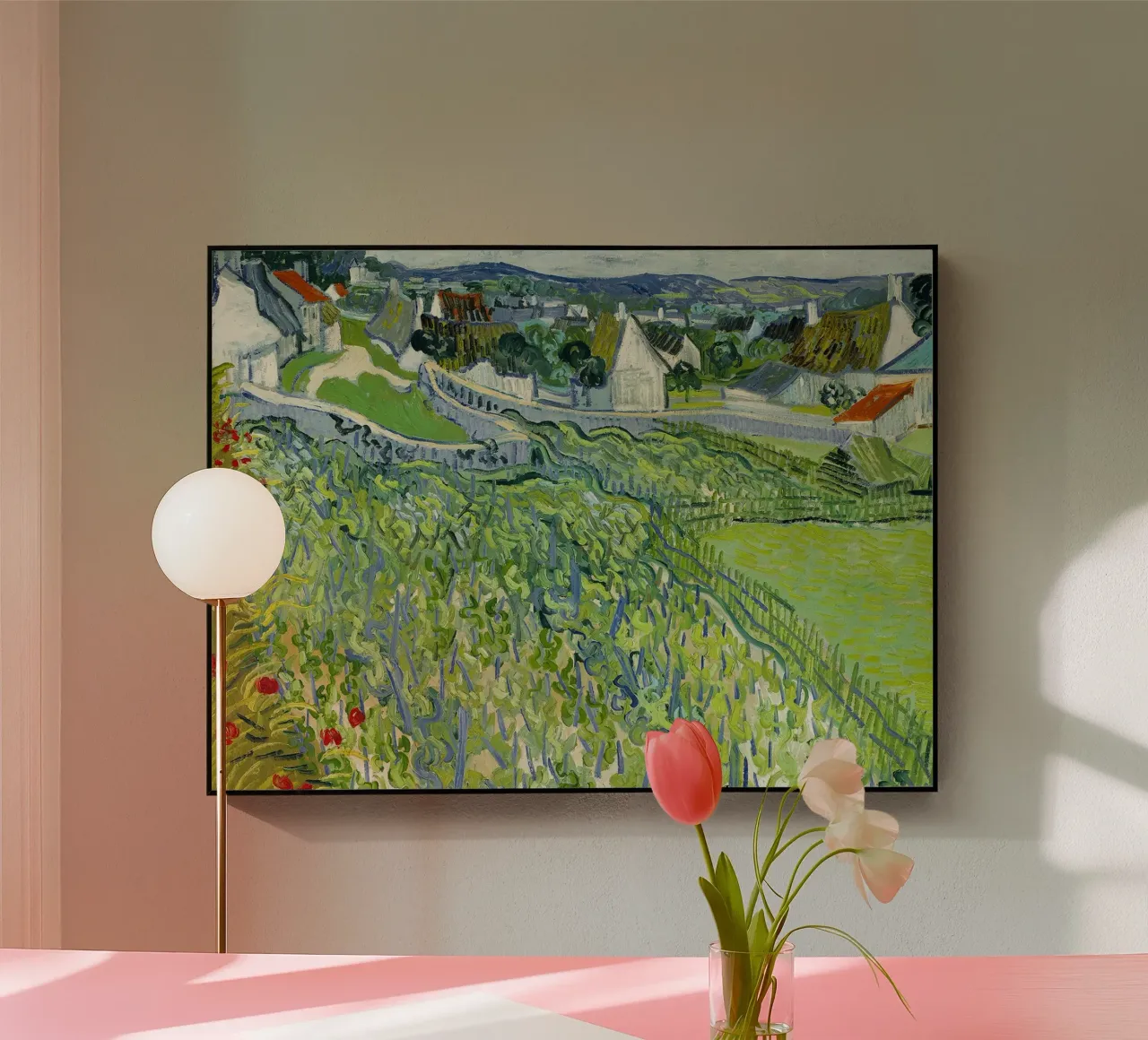 Vigneti di Auvers plexiglass da Christopher Soto