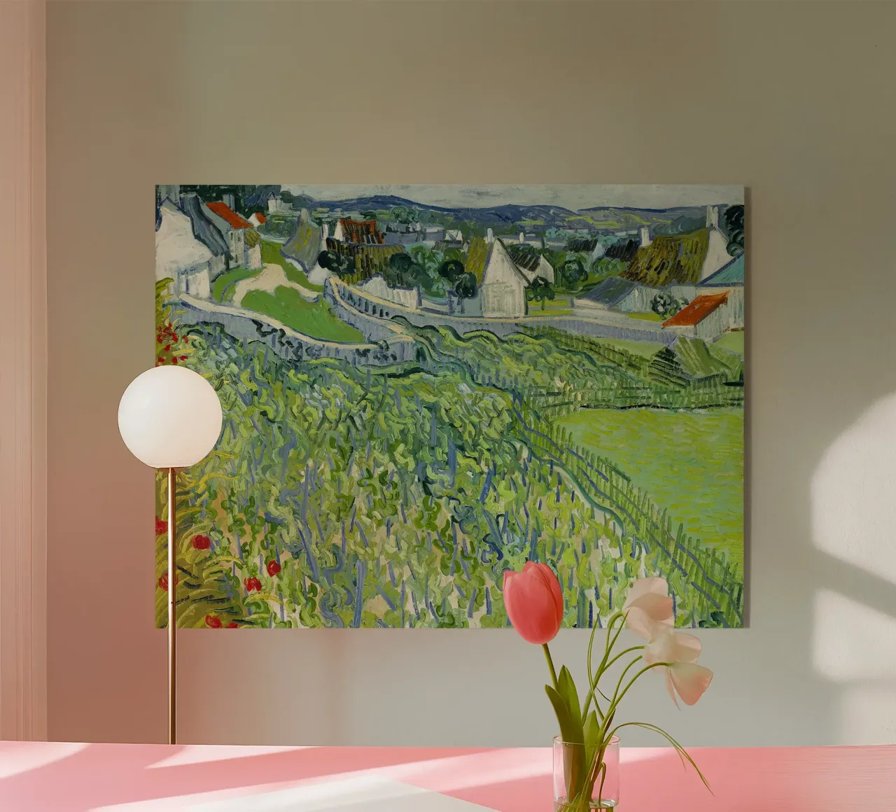 Vigneti di Auvers plexiglass da Christopher Soto