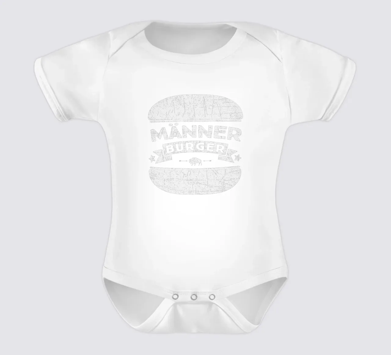 Hamburger di uomini body neonato maniche corte da Black Sign Artwork