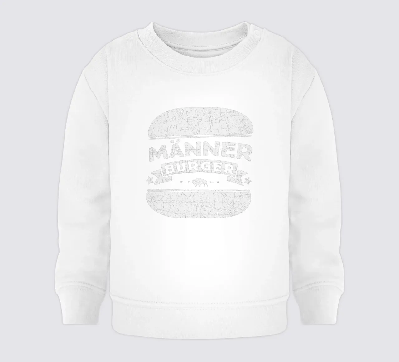 Hamburger di uomini felpa neonato da Black Sign Artwork