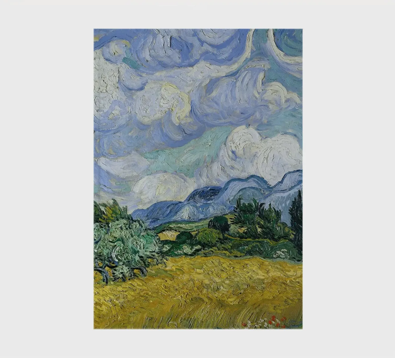 Wheat Field with Cypresses,1889 notebook by Christopher Soto