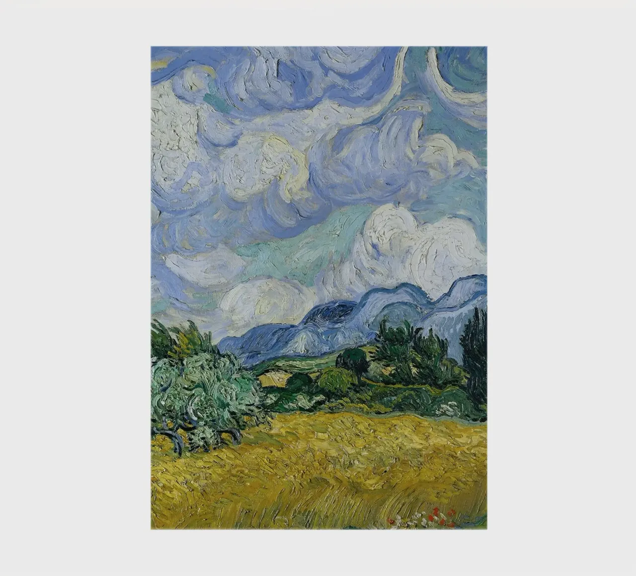 Wheat Field with Cypresses,1889 notebook by Christopher Soto