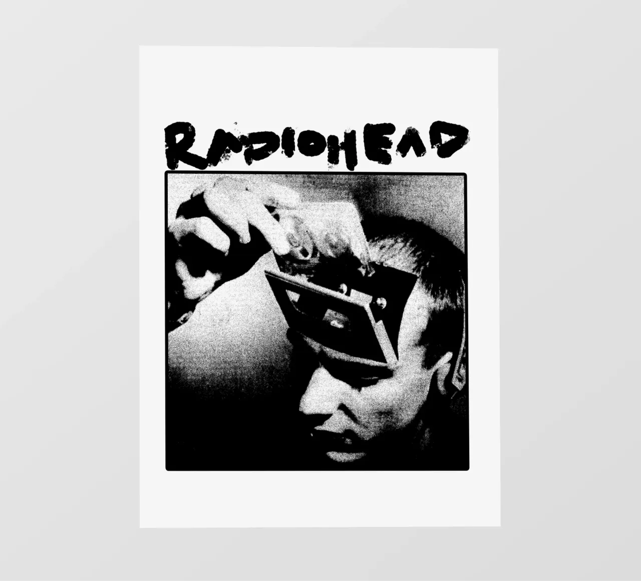 Head Is Memory - Groupe Radiohead bâche pvc de https://www.juniqe.com/uk/shop/Henndraws