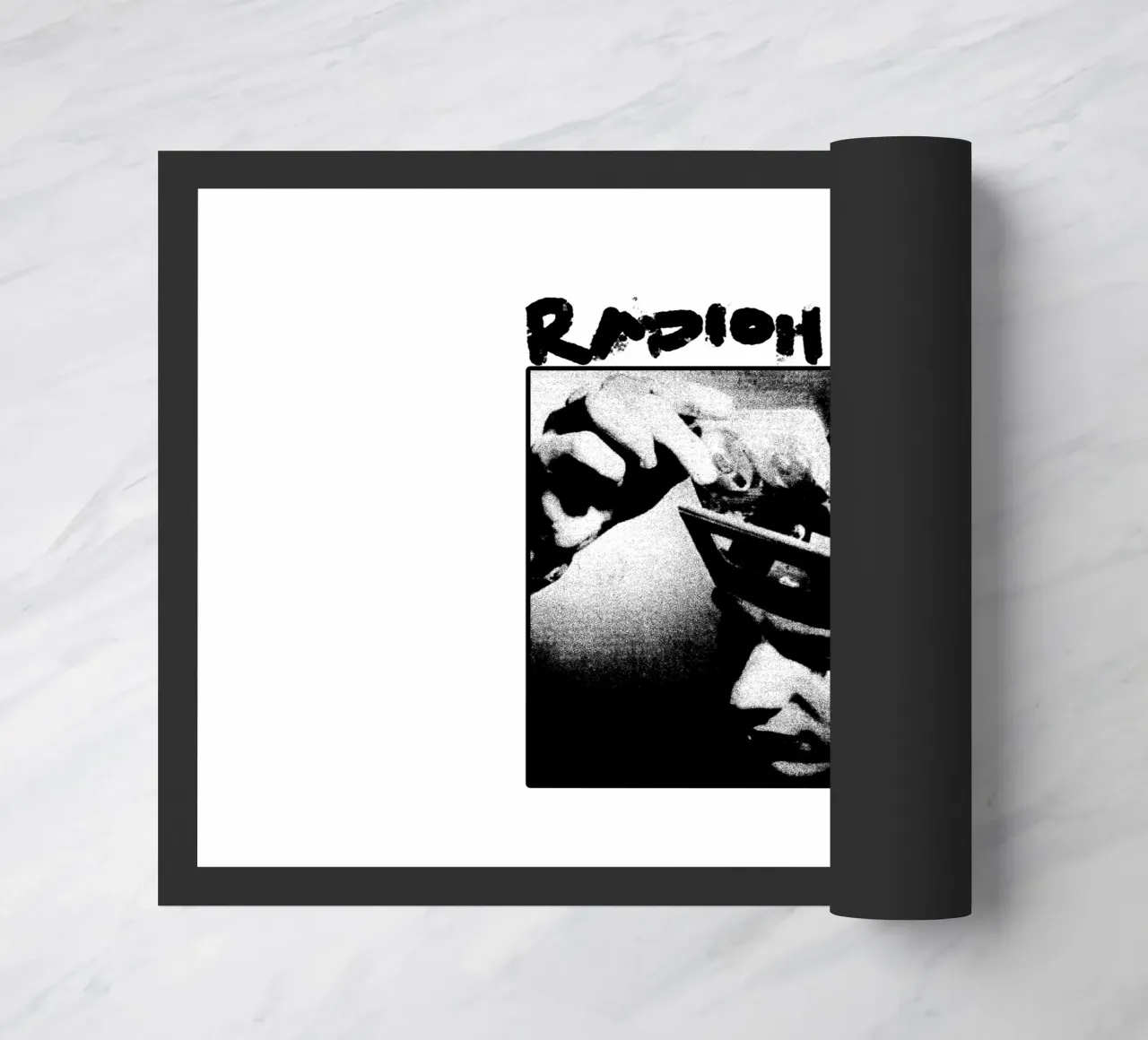 Head Is Memory - Groupe Radiohead paillasson de https://www.juniqe.com/uk/shop/Henndraws
