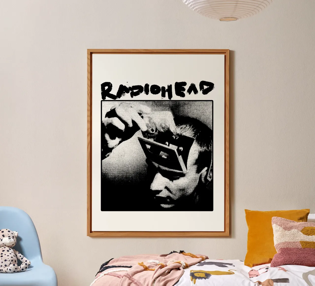 Head Is Memory - Groupe Radiohead alu dibond de https://www.juniqe.com/uk/shop/Henndraws