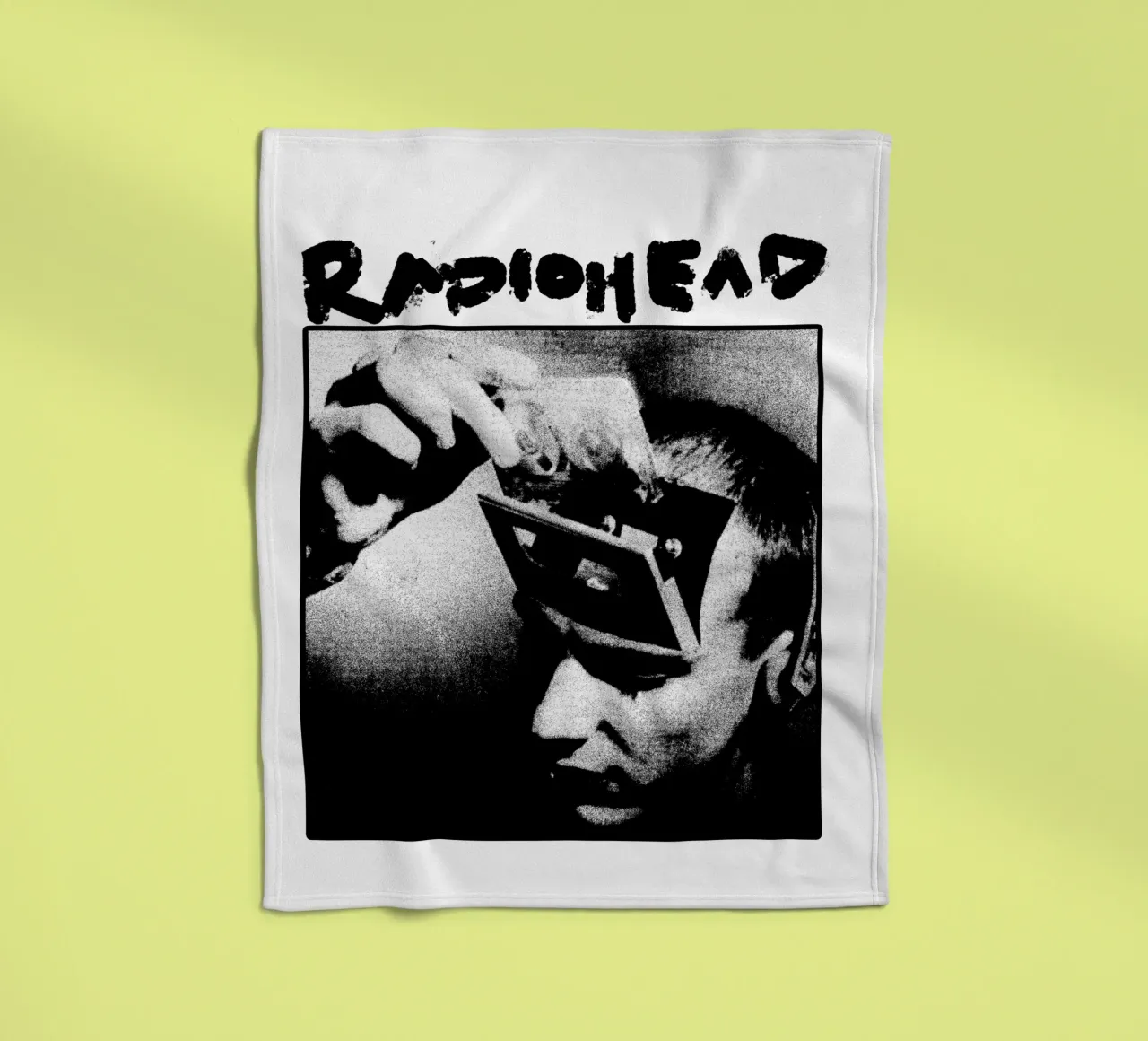 Head Is Memory - Groupe Radiohead plaid polaire de https://www.juniqe.com/uk/shop/Henndraws
