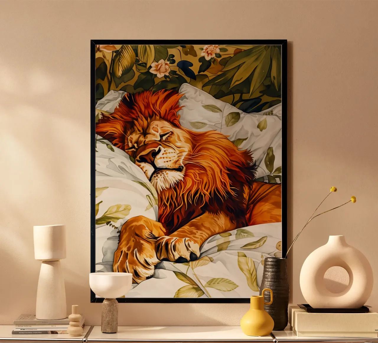 Il leone addormentato poster da Justyna Jaszke JBJart