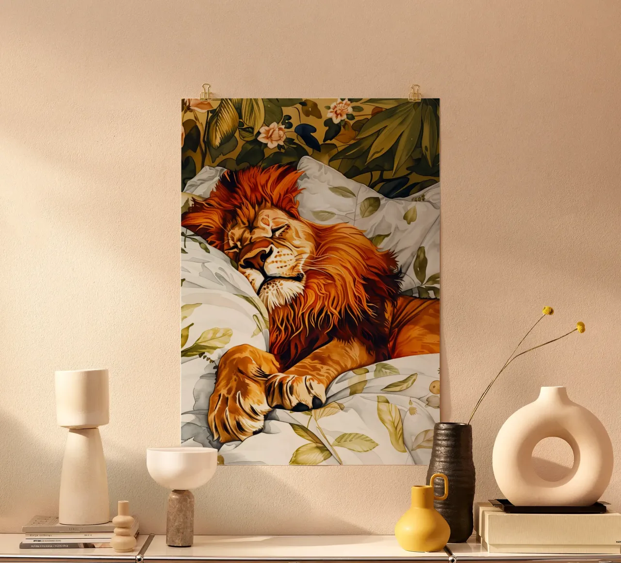 Il leone addormentato poster da Justyna Jaszke JBJart