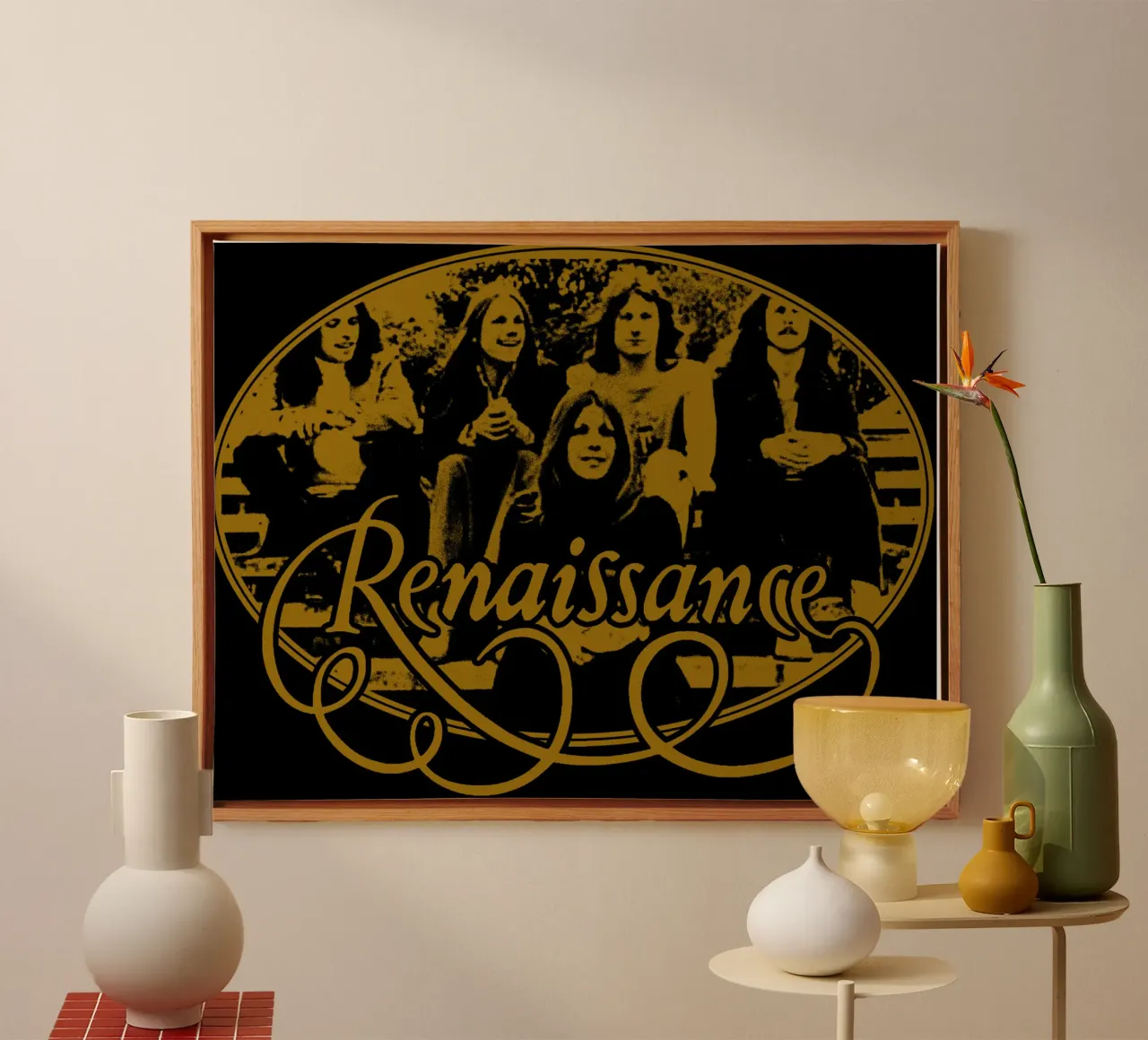 Groupe anglais de rock progressif toile avec Caisse américaine de mannys_artt