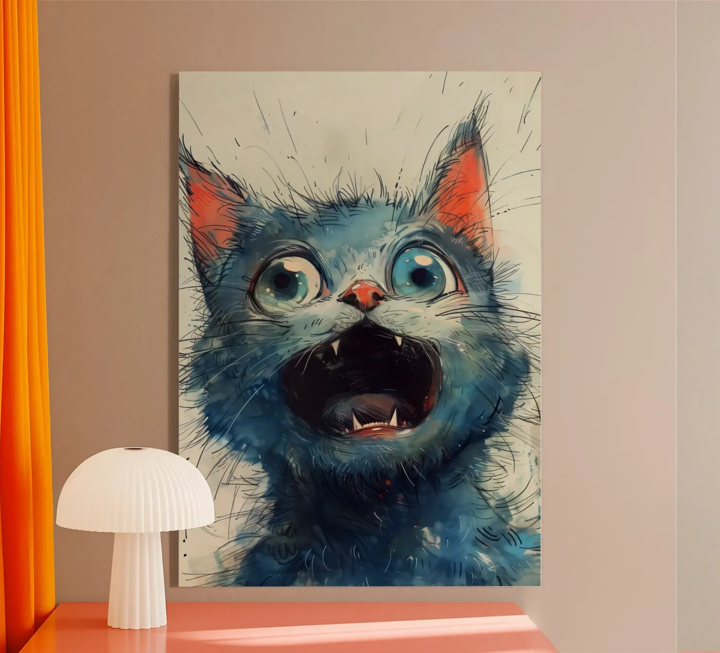 Gattino blu plexiglass da Justyna Jaszke JBJart