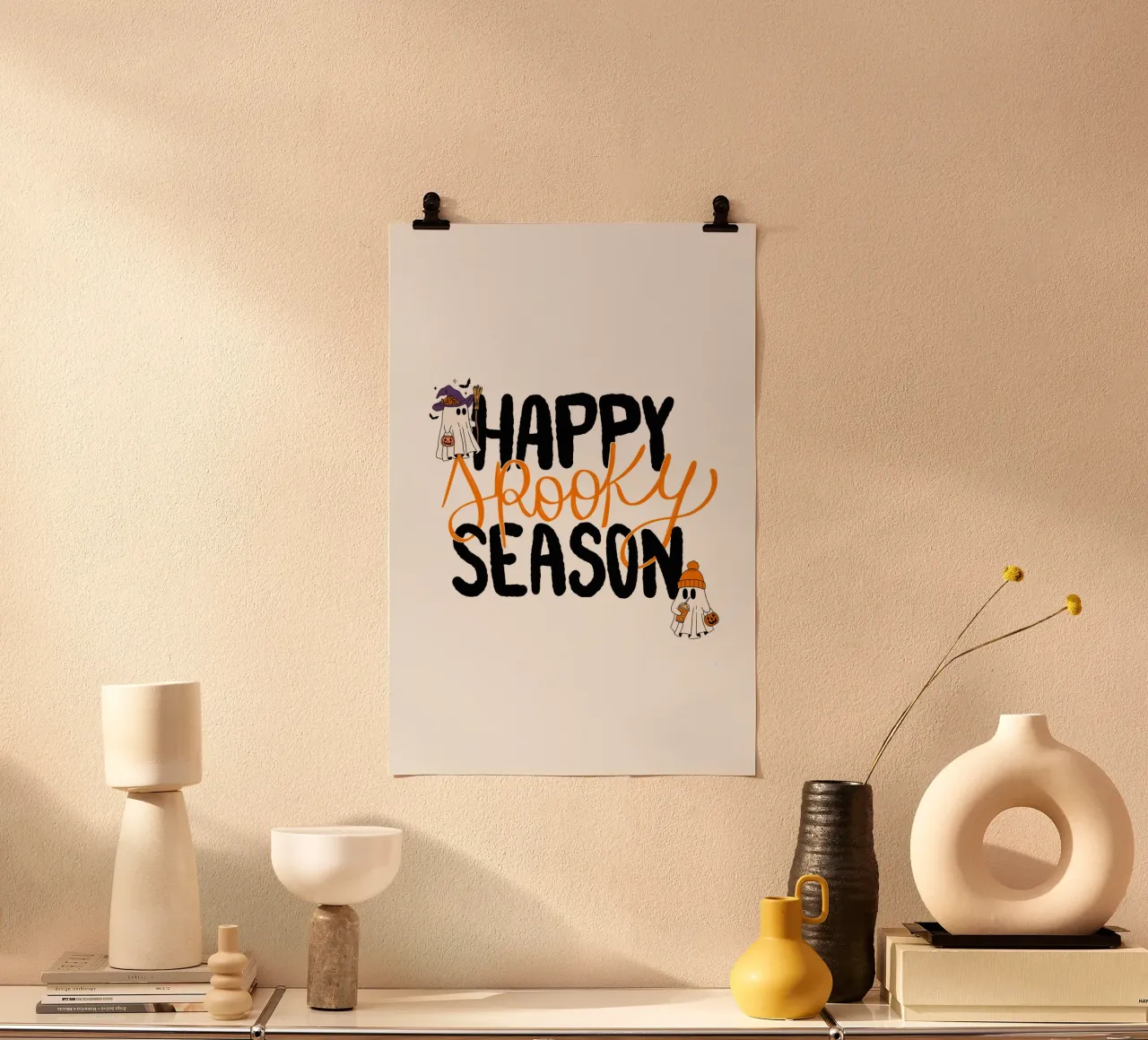 FELICE STAGIONE SPETTRALE poster con telaio in plastica da ArtDesign by KBK