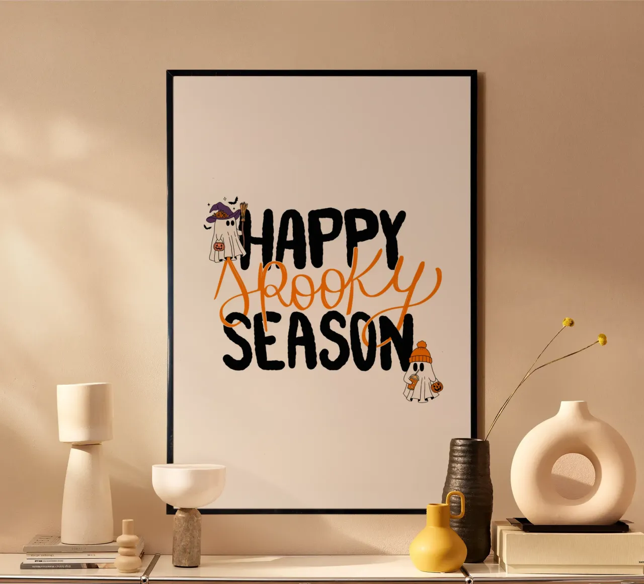 FELICE STAGIONE SPETTRALE poster con telaio in plastica da ArtDesign by KBK
