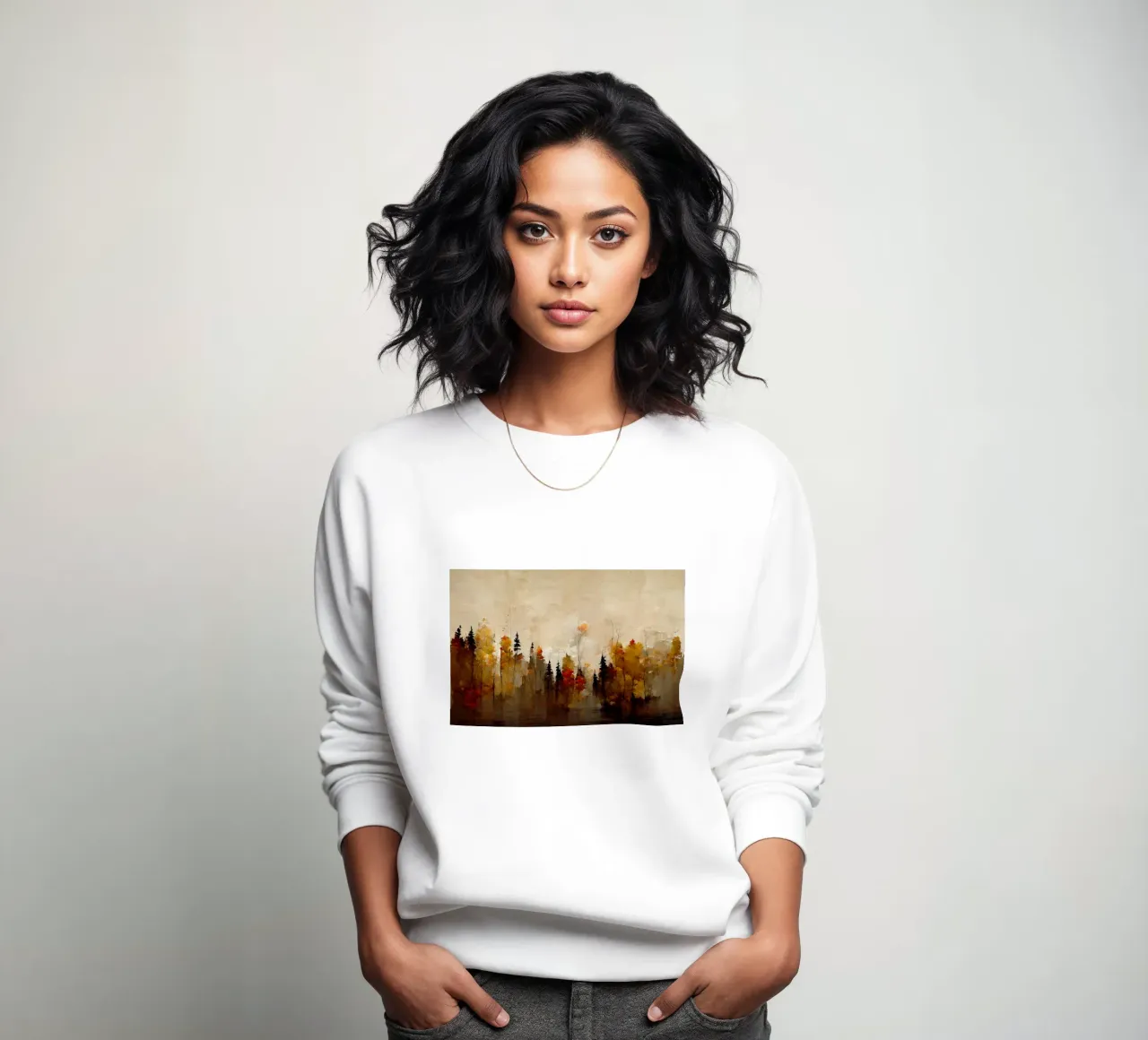 Autumn Forest sweatshirt van treechild