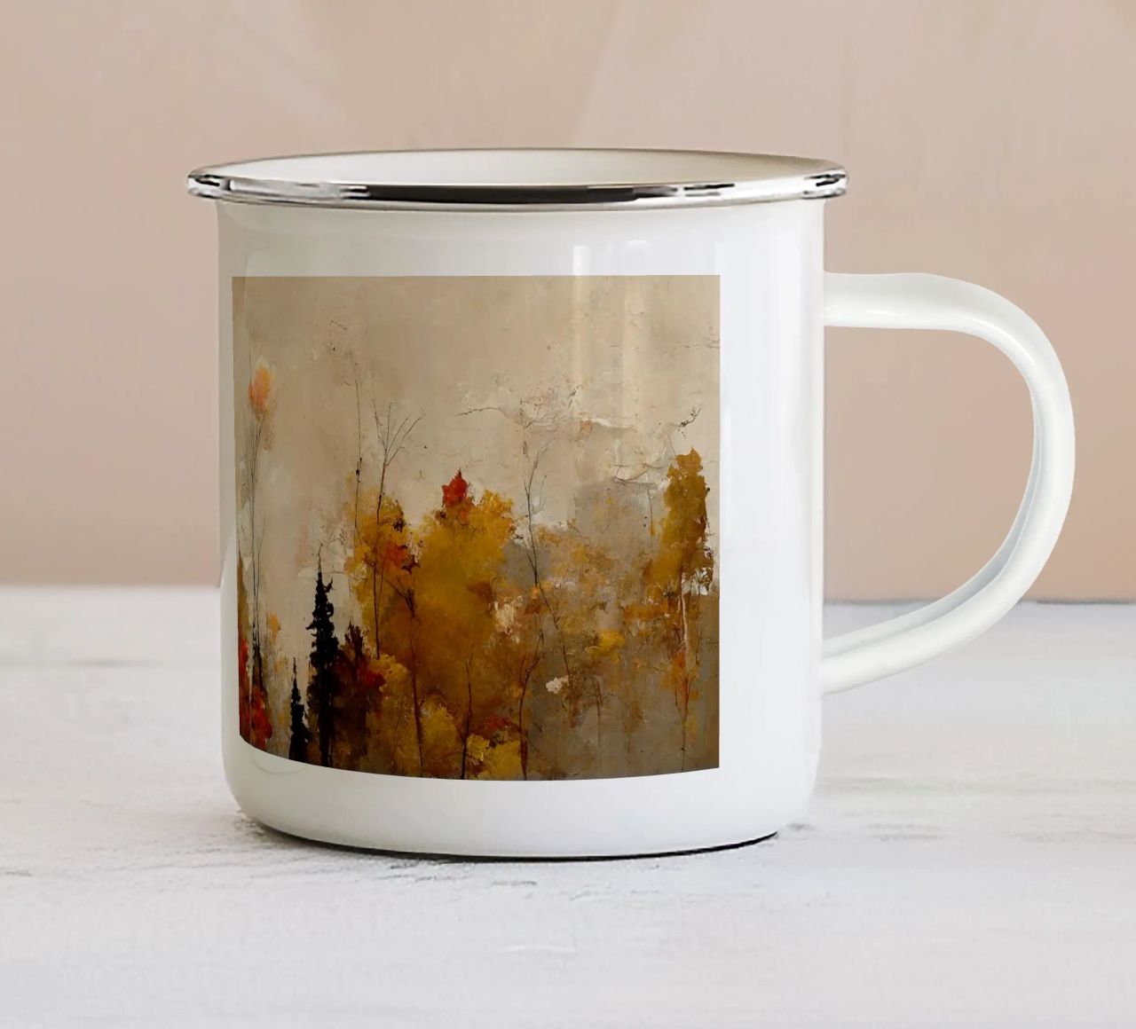 Autumn Forest tazza in smalto da treechild
