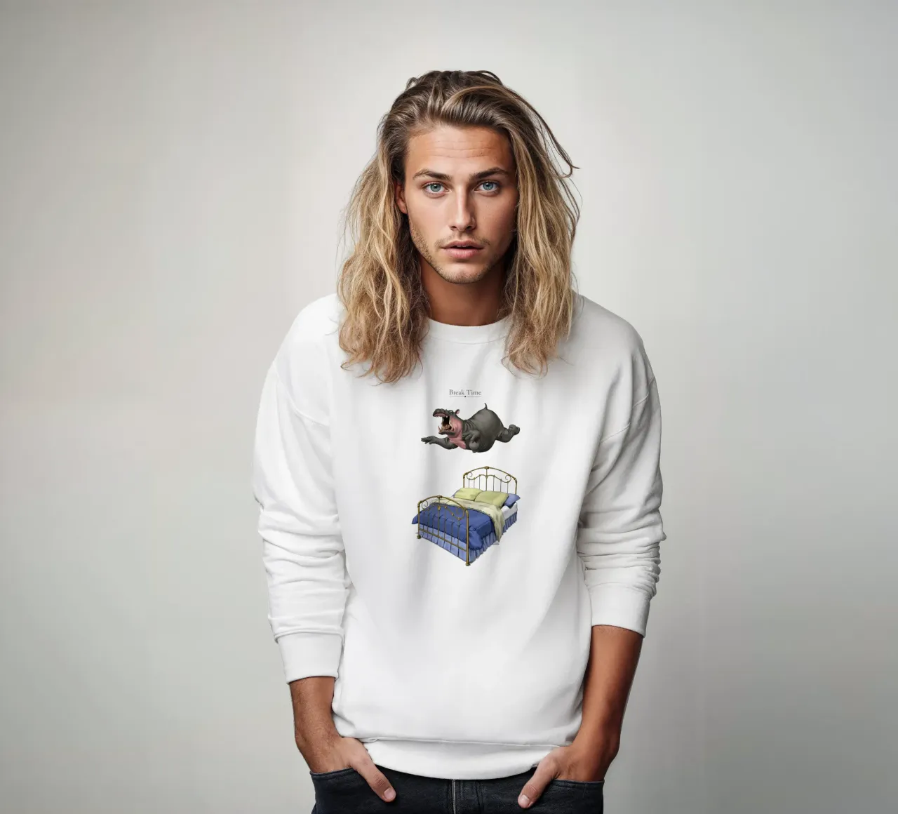 Break Time (Titled) felpa da Rob Art | Illustration