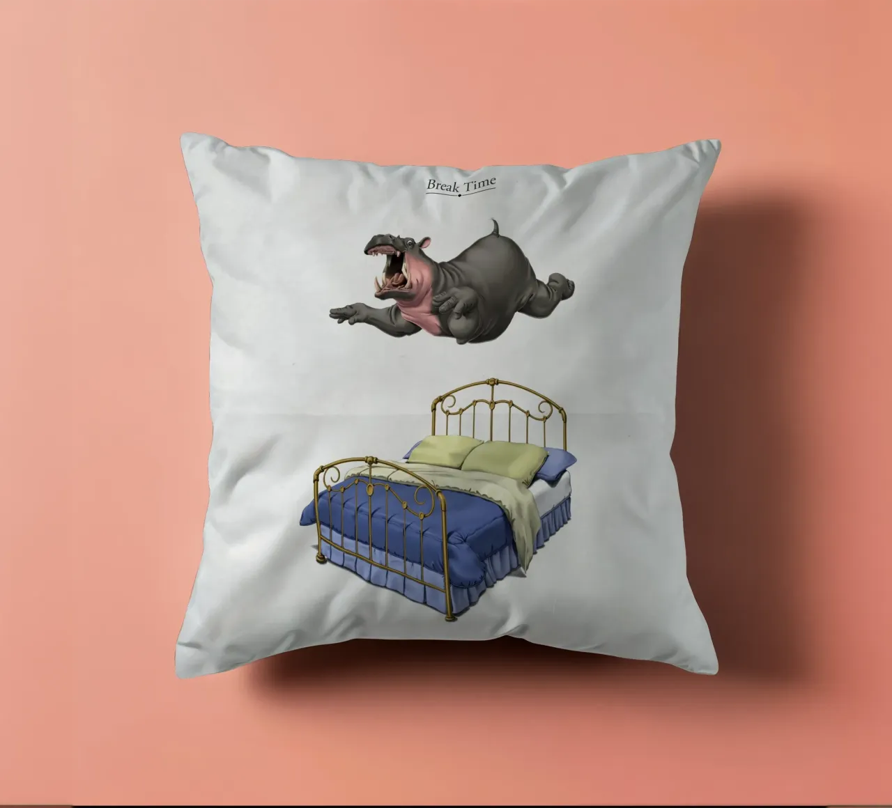 Break Time (Titled) cuscino da Rob Art | Illustration