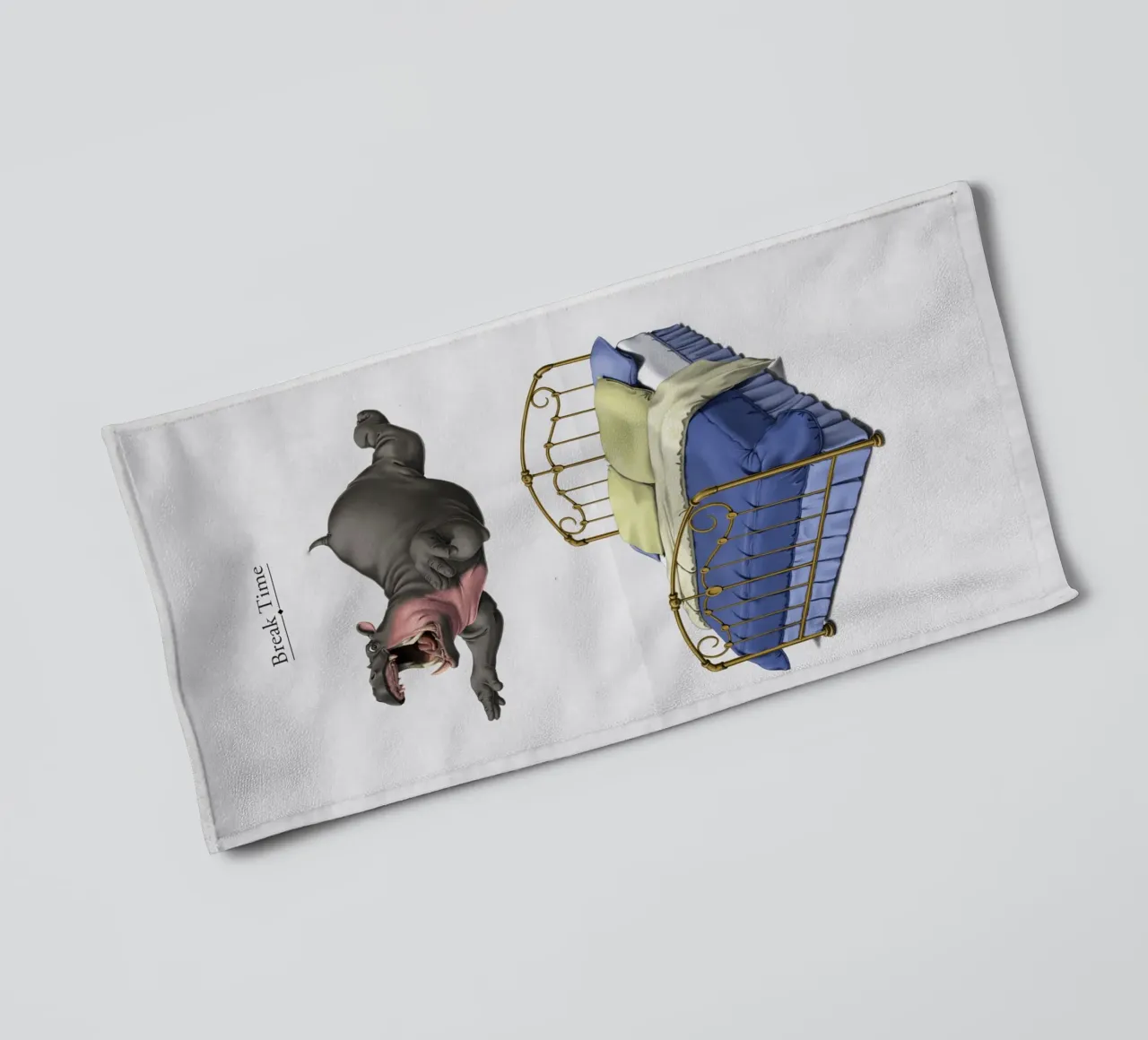 Break Time (Titled) asciugamano da bagno da Rob Art | Illustration