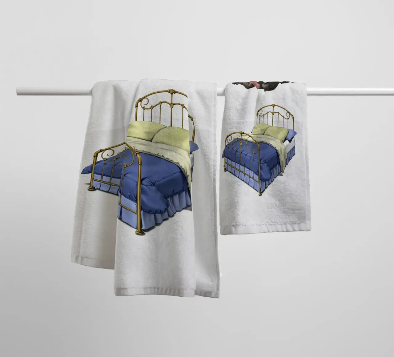 Break Time (Titled) asciugamano da bagno da Rob Art | Illustration