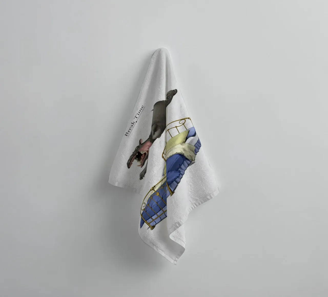 Break Time (Titled) asciugamano da bagno da Rob Art | Illustration