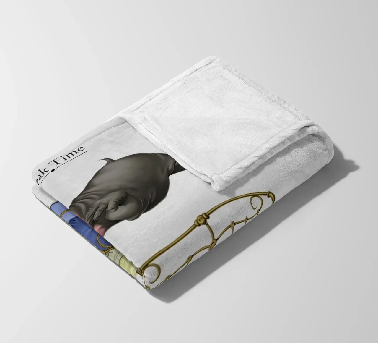 Break Time (Titled) coperta in pile da Rob Art | Illustration