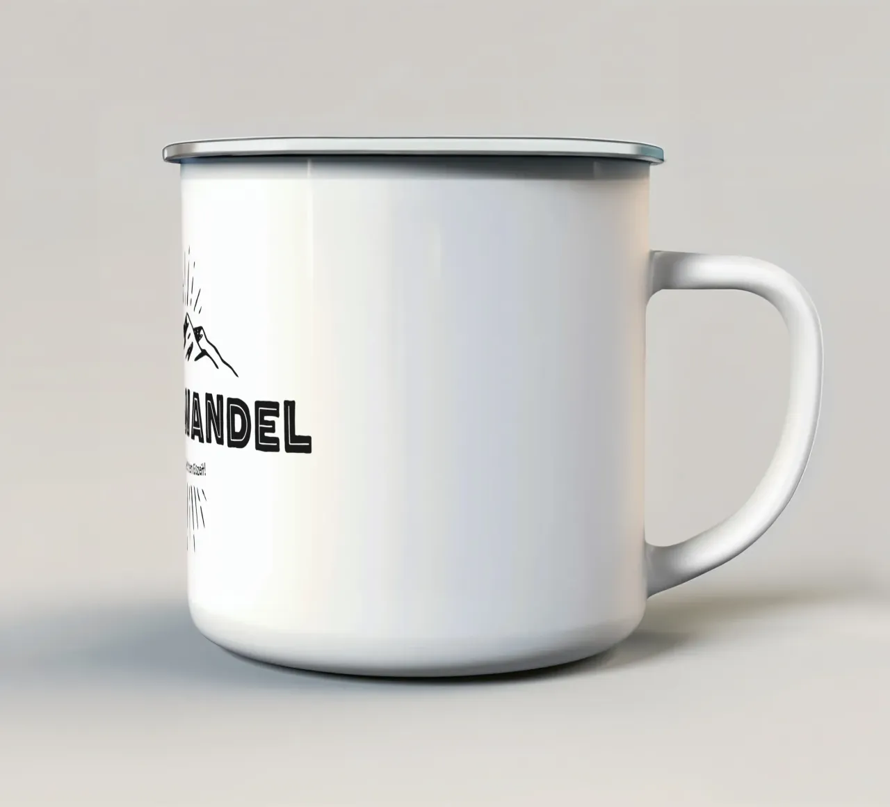 Cambiamenti climatici (edizione nera) tazza in smalto da Black Sign Artwork
