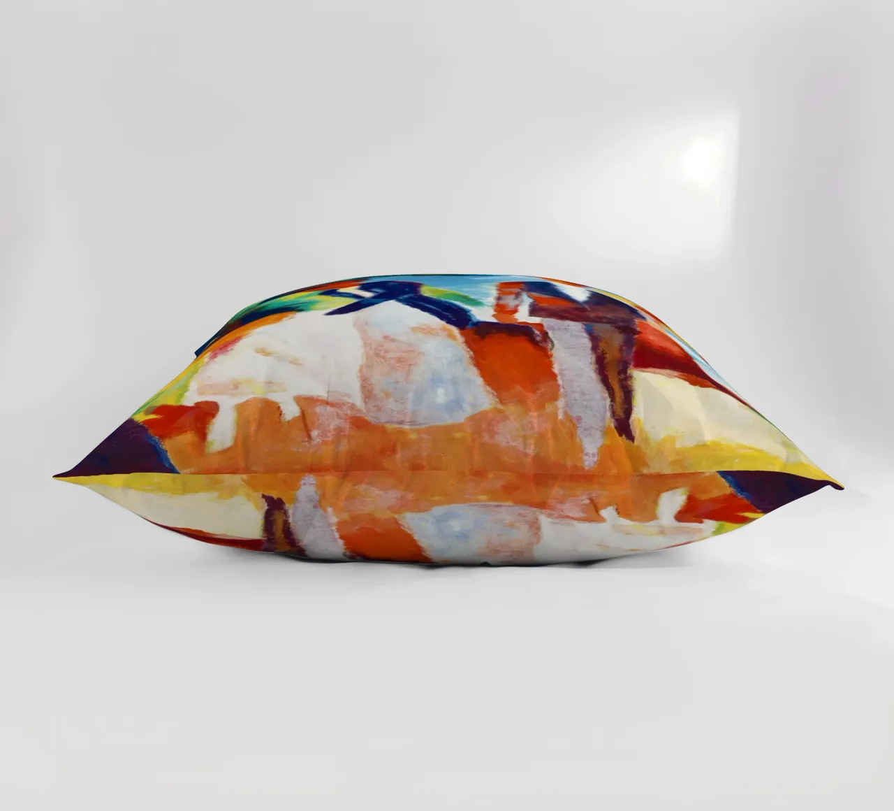 Les gens du lac bleu par August Macke coussin de Venus Art