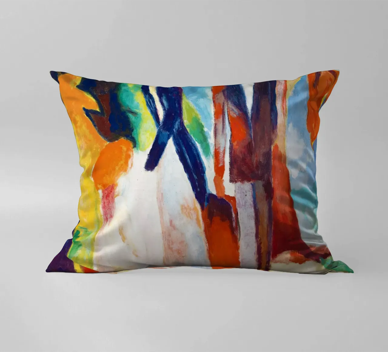 Les gens du lac bleu par August Macke coussin de Venus Art