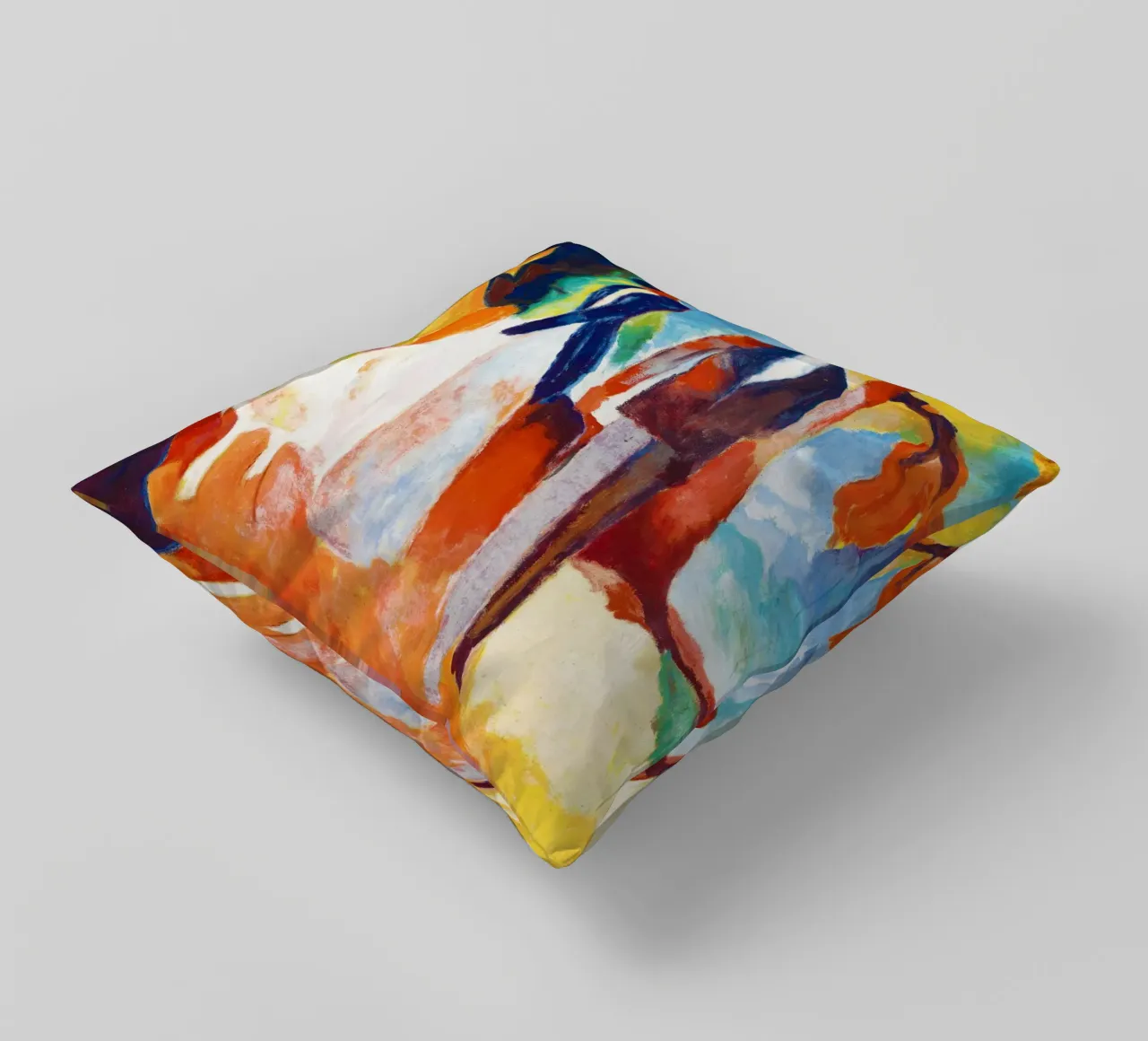 Les gens du lac bleu par August Macke coussin de Venus Art